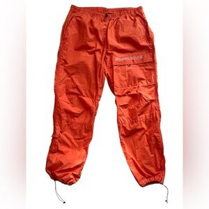 Supreme Bold Orange Cotton Cinch Windbreaker Cargo Pants Authentic Pre-Owned